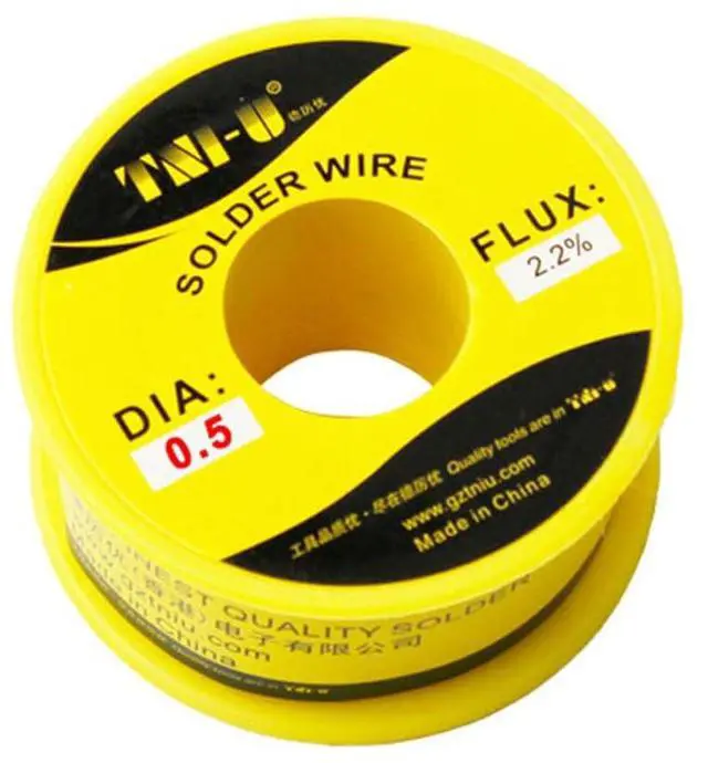 Main image of TU-405-100G High Purity Soldering Wire 100g/Roll Mixed Tin Rosin Core Dia 0.5mm Solder Welding Wire For Electrical Soldering