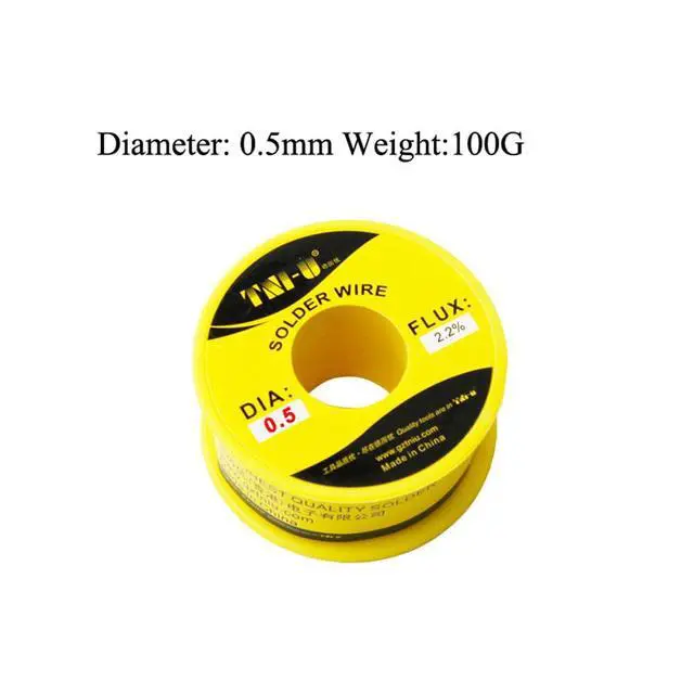 Alt view image 2 of 2 - TU-405-100G High Purity Soldering Wire 100g/Roll Mixed Tin Rosin Core Dia 0.5mm Solder Welding Wire For Electrical Soldering