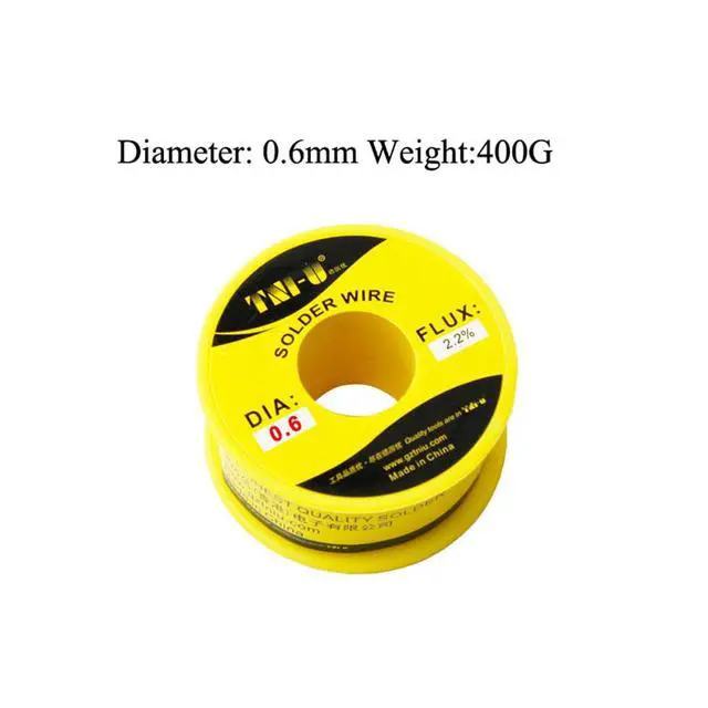 Alt view image 2 of 2 - TU-406-400G High Purity Soldering Wire 400g/Roll Mixed Tin Rosin Core Dia 0.6mm Solder Welding Wire For Electrical Soldering