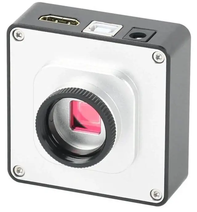 Alt view image 4 of 7 - 38MP 2K 1080P 60FPS Industry Video HDMI USB Microscope Camera & 120X C-Mount Lens With 56-LED Adjustable Ring Light