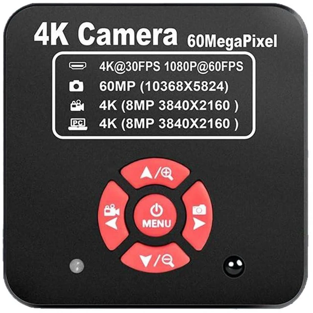Alt view image 2 of 6 - 20205 NEW 4K 60MP HDMI USB TF Industrial Video Microscope Camera For Phone PCB Repair & 200X C-Mount Lens