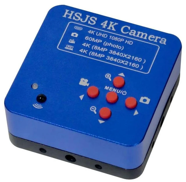 Alt view image 7 of 7 - 20205 HSJS 4K 60MP HDMI USB Industrial Video Microscope Camera For Phone PCB Repair & 500X C-Mount Lens With 56-LED Adjustable Ring Light