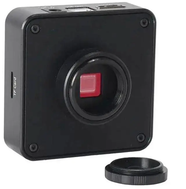 Alt view image 3 of 5 - 2025 34MP 2K 1080P 60FPS HDMI USB Industrial Digital Video Microscope Camera & 180X C-Mount Lens - Black