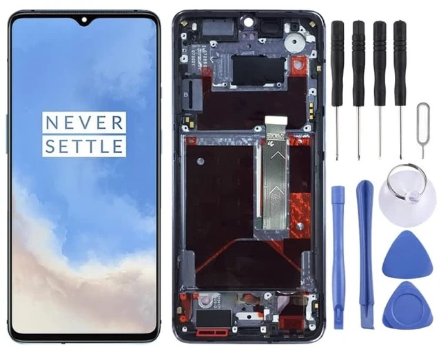 Main image of for OnePlus 7T HD1901 HD1903 HD1900 HD1905 Digitizer Full Assembly with Frame OEM LCD Screen (Baby Blue) (Baby Blue) Spare Part
