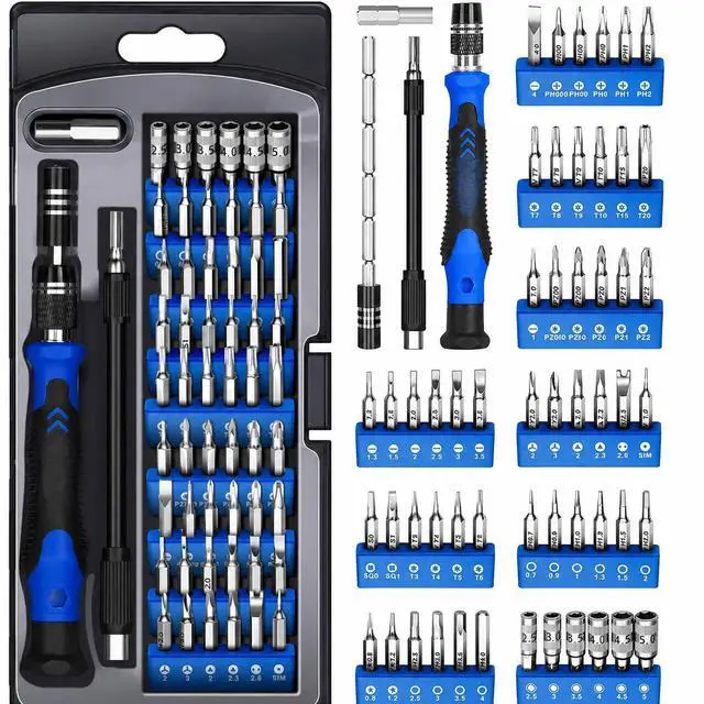 Main image of Electronics Precision Screwdriver Set: 61 in 1 Small Magnetic Repair Tool Kit Mini Screw Driver with Case for Computer, Laptop, PC, iPhone, Xbox, PS4/5, Controller, Gamer Tech Gifts for Men