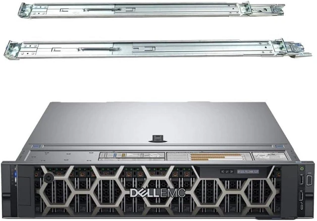 Main image of Dell PowerEdge R740 2U Rack Server, Dual Xeon 6130 2.1GHz, 256GB DDR4, 15.36TB SATA SSD, RAID, Dual Power, iDRAC, Rail Kit, Server 2022 Standard