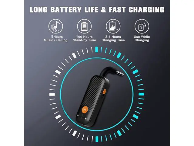 Alt view image 3 of 7 - Bluetooth 5.2 Adapter 3.5mm Jack Assist Dongle, 2-in-1 Wireless Transmitter/Receiver for TV Audio, Projector, PC, Headphones, Car, Speakers, Boat or Gym, Home