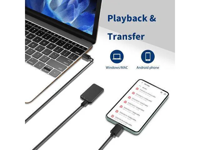 Alt view image 3 of 6 - 1536Kbps Digital Recorder with Noise Cancellation, Metal Case for Lectures and Conferences