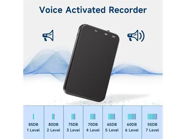 Alt view image 5 of 6 - 1536Kbps Digital Recorder with Noise Cancellation, Metal Case for Lectures and Conferences