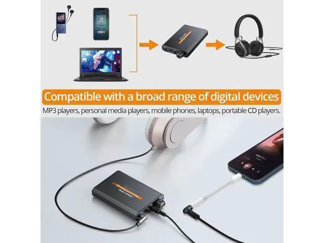 Alt view image 2 of 6 - Portable 3.5mm Headphone Amplifier Two-Stage Gain Switch, 16-300 Ohm, Aluminum Matte Finish