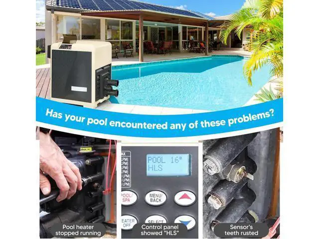 Alt view image 6 of 7 - 42002-0024S Chimney Flue Sensor and 42001-0063S Upper Limit Switch Replacement for the Pentair Sta-Rite MasterTemp Max-E-Therm Pool and Spa Heater Electrical System