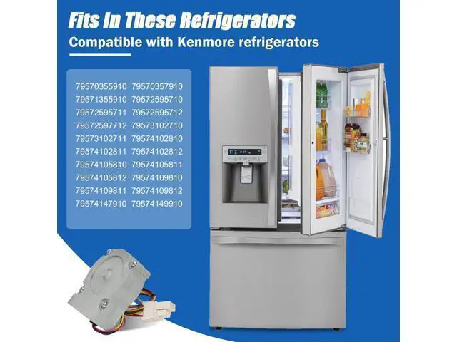 Alt view image 3 of 6 - EAU63923603 Refrigerator Evaporator Fan Motor Assembly, compatible with LG and Kenmore refrigerators, replaces EAU65058305, EAU63923606, AP6317197, PS12383671, EAP12383671, and PD00045140