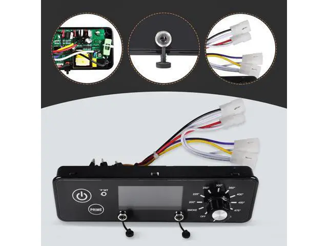 Alt view image 5 of 6 - AC03P9 PB1100PS1 Control Board, compatible with Pit Boss 1100PS1, PB820, Pro 1100, 550 Navigator, PB440D2, PB1150G, PB850G, and PB550G wood pellet grills/smokers; control panel with LCD display