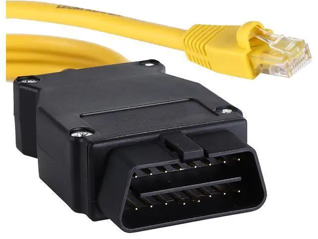 Alt view image 3 of 6 - Enet OBD2 Cable for BMW F-Series Coding, OBD ENET Cable RJ45 Compatible E-SYS ICOM ISTA+ Bootmod3 Bimmercode, 6.6 ft/2 m