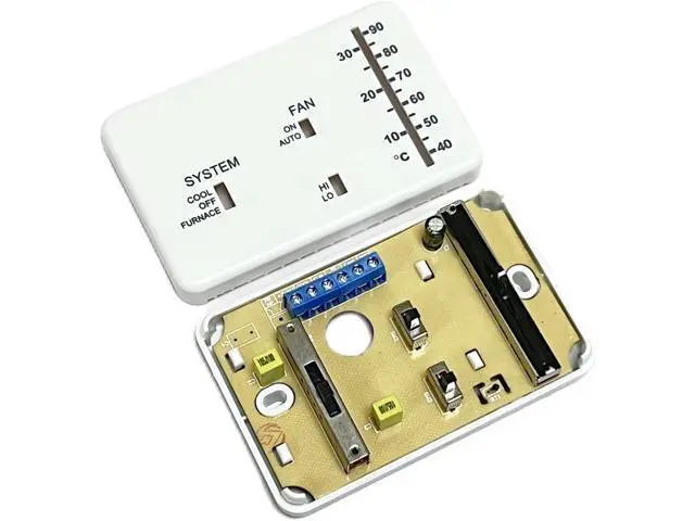Alt view image 6 of 7 - RV Thermostat, RV Analog Thermostat Replacement for Dometic (Cooling/Furnace Only) 3106995.032,12 VDC (White)