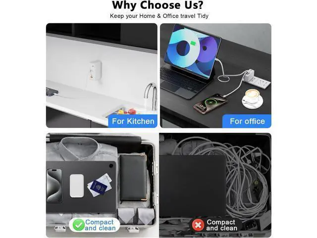 Alt view image 4 of 7 - 4-in-1 Retractable Wall Charger with Dual Cables, 40W Retractable Cell Phone Charger Wall Plug with Dual USB Ports, 20W USB C Charger Block Fast Charging for iPhone 17 16 15 14 13, LG, Galaxy S24 23,