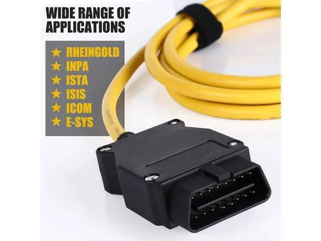 Alt view image 5 of 6 - Enet OBD2 Cable for BMW F-Series Coding, OBD ENET Cable RJ45 Compatible E-SYS ICOM ISTA+ Bootmod3 Bimmercode, 6.6 ft/2 m
