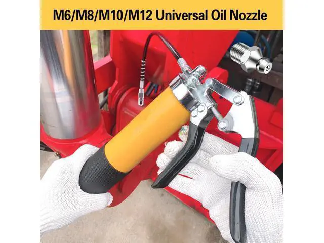 Alt view image 6 of 6 - Grease gun connectors, grease gun heads, heavy-duty grease connectors for handheld and most pneumatic grease guns, standard nozzles, NPT, 1/8 inch, 6 assemblies