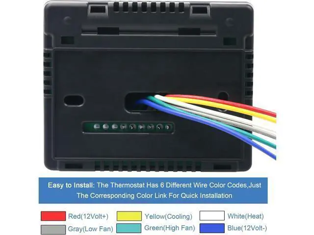 Alt view image 6 of 6 - 7330F3852 Coleman Mach RV Thermostat (Heating and Cooling) 7330F3852 HVAC Parts Single-Stage Heating/Cooling Control