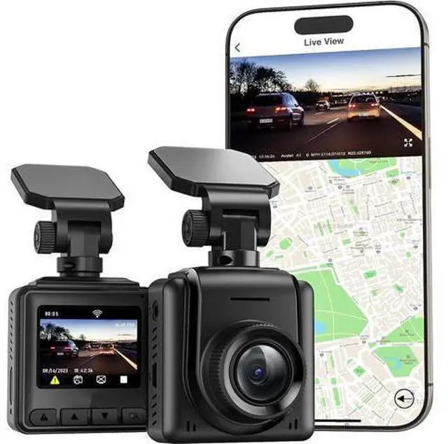 Main image of CarLog WiFi 2K, Car Camera with APP, External GPS, 1.5-inch IPS Screen, Front CarLog, Mini CarLog, WDR Night Vision, 24-Hour Parking Monitor, Loop Recording, Gravity Sensor