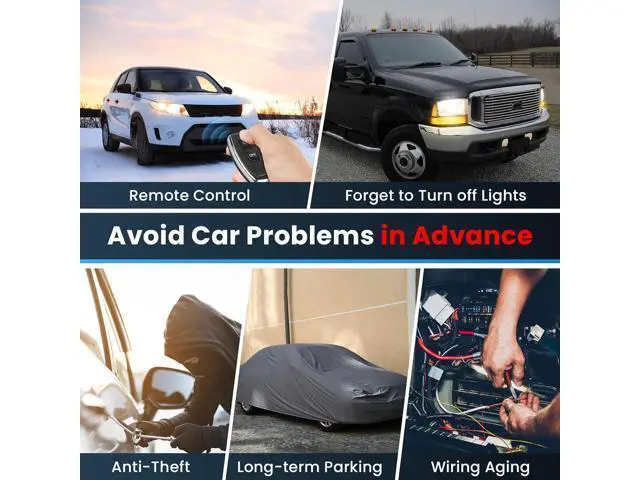 Alt view image 5 of 7 - 250A 12V Remote Battery Disconnect Switch, Upgraded Smart Voltage Cut-Off Switch with LED Voltage Display, Anti-Theft Security Switch for Car, Truck, and RV Batteries (Vertical or Horizontal Installat