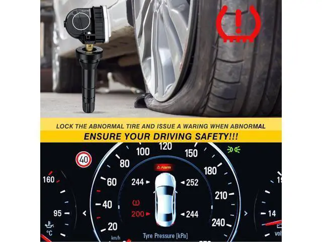 Alt view image 2 of 7 - TPMS Sensor, 315MHZ Tire Pressure Monitoring System Sensor for Ford F-Series 2017-2022 Escape 2020-2022 Fusion 2017-2021, Lincoln MKX 2016-2021 MKC 2018-2020 Nautilus 2019-2021 FR3Z1A189A, Pack of 4