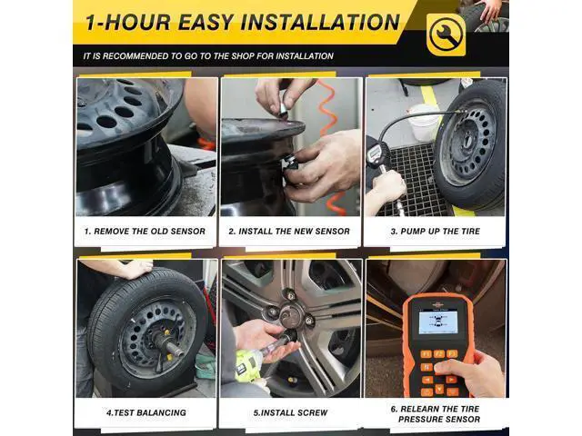 Alt view image 5 of 7 - TPMS Sensor, 315MHZ Tire Pressure Monitoring System Sensor for Ford F-Series 2017-2022 Escape 2020-2022 Fusion 2017-2021, Lincoln MKX 2016-2021 MKC 2018-2020 Nautilus 2019-2021 FR3Z1A189A, Pack of 4
