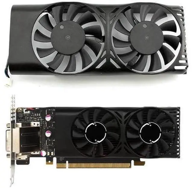 Alt view image 6 of 6 - Graphics Card Cooling Fans Suitable forMSI GTX 1050 2GT LP GTX 1050Ti 4GT LPV1 Series Desktop HA5510M12F-Z 12V 0.20A 2Pin Video Card Cooler Fans GPU Fan