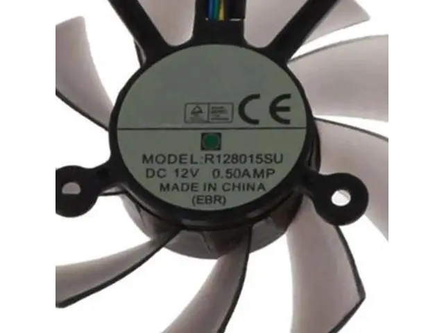 Alt view image 6 of 6 - Graphics Card Cooling Fans Suitable forASUS R9 250X GTX 460 550 550TI 650 750 HD 6850 7770 7850 EAH 5830 8600 9800 Series Desktop R128015BU 75mm 12V 0.5A 4Pin Video Card Cooler Fans GPU Fan