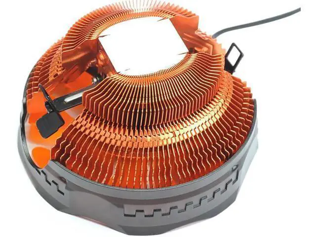 Alt view image 2 of 6 - E121M CPU Cooler 120mm Orange LED 4pin PWM Cooling Fan silent Fan For AMD AM3 Intel 775 1155 1156 Computer Radiator