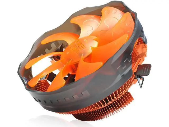 Alt view image 3 of 6 - E121M CPU Cooler 120mm Orange LED 4pin PWM Cooling Fan silent Fan For AMD AM3 Intel 775 1155 1156 Computer Radiator