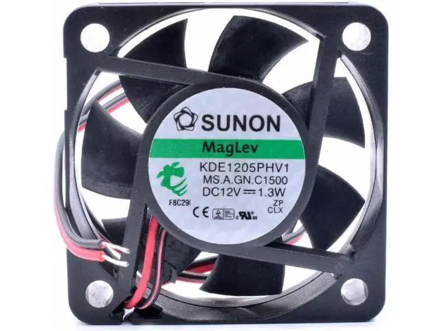 Alt view image 4 of 4 - KDE1205PHV1 5cm 5015 50x50x15mm 12V 1.3W magnetic suspension bearing cooling fan