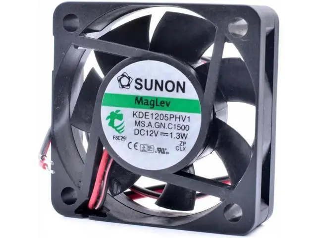 Alt view image 3 of 4 - KDE1205PHV1 5cm 5015 50x50x15mm 12V 1.3W magnetic suspension bearing cooling fan