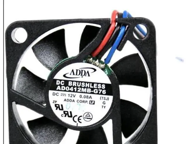 Main image of for ADDA 40x10mm AD0412MB-G76 12V 0.08A 3 Wires 3 Pin Cooling fan 4CM Cooler