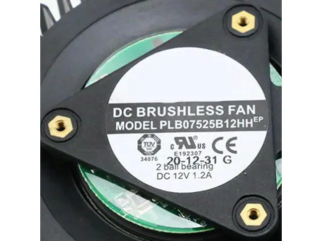 Alt view image 3 of 6 - Graphics Card Cooling Fans Suitable forASUS Turbo RTX 1660 2060 2060S 2070 2070S 2080 2080S 2080Ti Series Desktop PLB07525B12HH 78mm 12V 1.2A 4Pin Video Card Cooler Fans GPU Fan