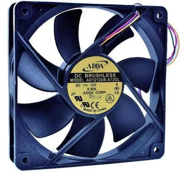 Main image of AD1212UB-A73GL 12cm 120mm fan 12025 12V 0.50A Double ball bearing DC fan computer CPU cooler cooling fan