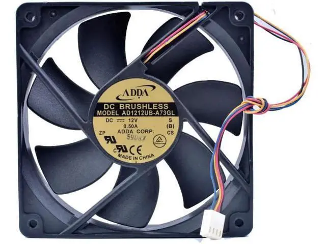 Alt view image 4 of 4 - AD1212UB-A73GL 12cm 120mm fan 12025 12V 0.50A Double ball bearing DC fan computer CPU cooler cooling fan