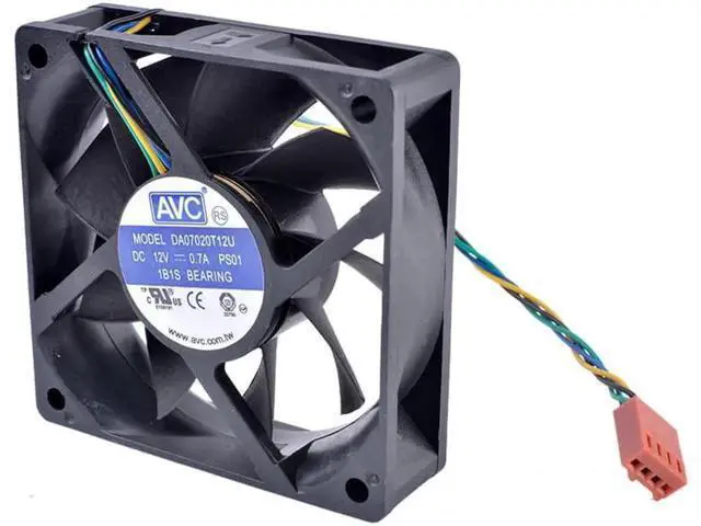 Alt view image 3 of 4 - DA07020T12U 70mm fan 7020 70x70x20mm 7cm 12V 0.70A Computer CPU 4-wire 4pin PWM air volume cooling fan