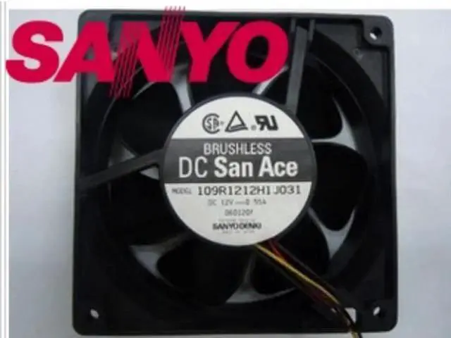 Main image of 1pcs 109R1212H1J031 DC12V 0.55A 12038 120*120*38mm cooling fan radiator fan Axial Fan