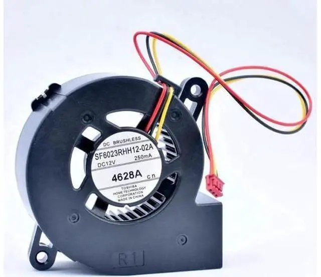 Main image of SF6023RHH12-02A 60x60x23mm 60mm fan DC12V 250MA 4628A Turbo blower cooling fan suitable for projectors and retrofit cooling