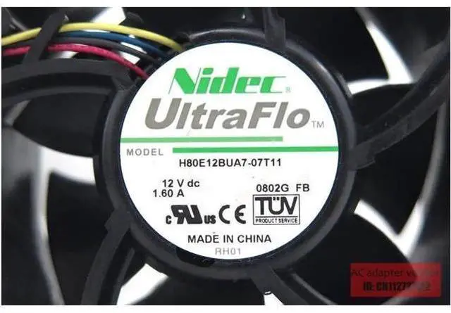 Alt view image 3 of 5 - new Nidec 44x1819 X3610 server cooling fan cooling fan V80E12BGA7-07