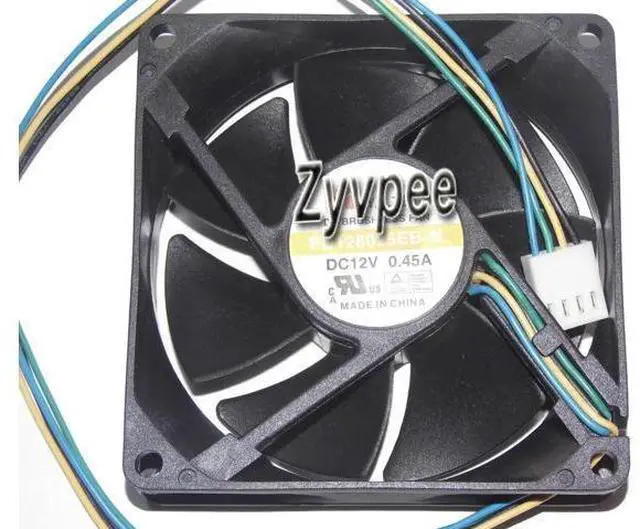 Main image of for Y.S.TECH 80*25mm FD128025EB-N 12V 0.45A 4 Wire 4 Pins 8cm case fan,cpu fan, cooling fan