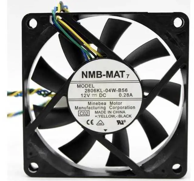 Main image of 2806KL-04W-B56 7cm 7015 70x70x15mm 70mm fan 12V 0.28A 4 lines pwm computer chassis CPU cooling fan