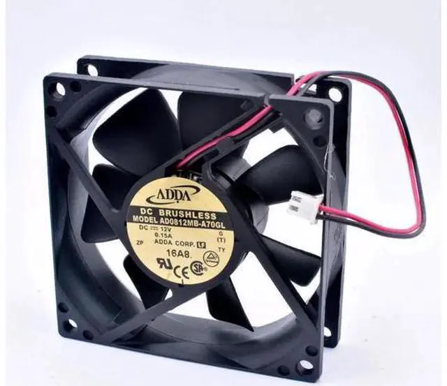 Main image of AD0812MB-A70GL 8cm 80mm fan 80x80x25mm DC12V 0.15A 2pin 2 balls Cooling fan for chassis power supply