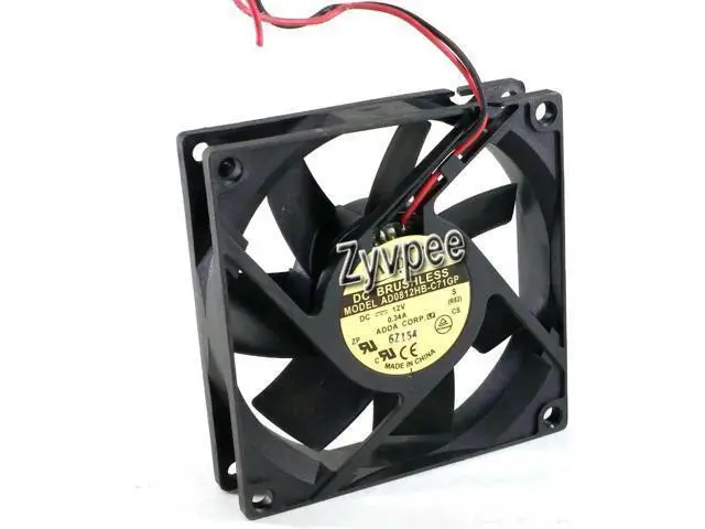 Alt view image 2 of 4 - for ADDA 80x20mm AD0812HB-C71GP 12V 0.34A 2 wires 8CM case fan power cooler cpu fan