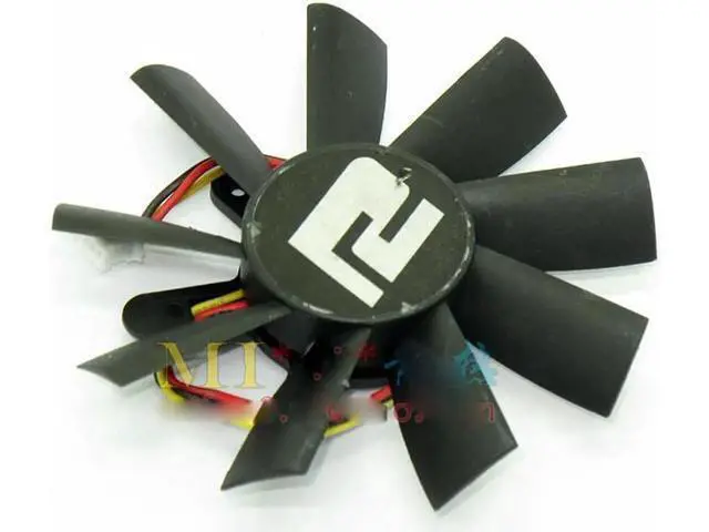 Alt view image 2 of 2 - Power Logic PLA09215S12H DC Brushless Cooler with 12V 0.55A 3 Wires 3 Pins For HD4890 Video Card