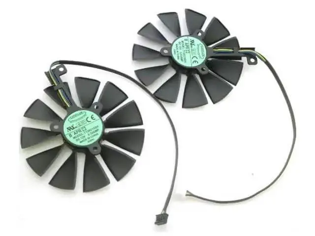 Alt view image 2 of 2 - 1Pair T129215SH 12V 88mm Video Card Cooling Fan for RTX2060 RTX2070 RTX2080 O8G-EVO Graphics Card Cooling Fan