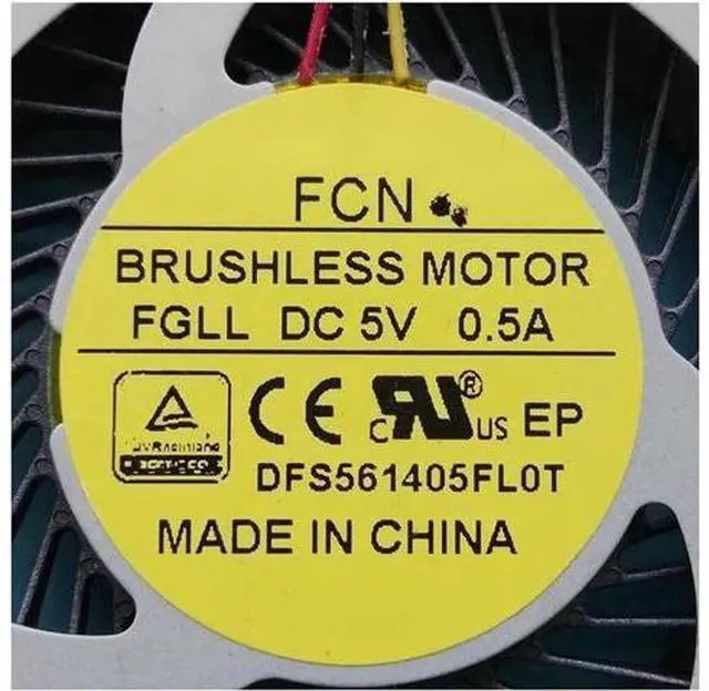 Alt view image 2 of 3 - New original cpu fan DFS561405FL0T FGLL DC 5V 0.5A DC28000GUF0 laptop cpu cooling fan cooler