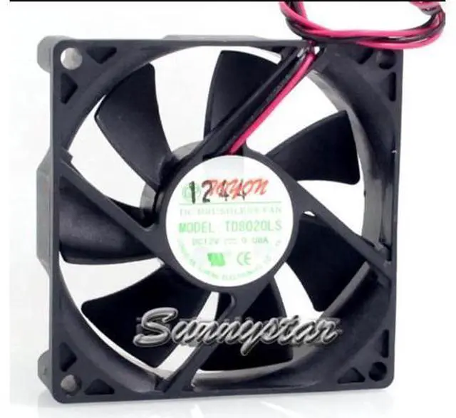 Main image of for 8CM 80*20MM TD8020LS 12V 0.08A Quiet 26dbA 2 Wire 2Pins water fountains fan,server fan,router fan