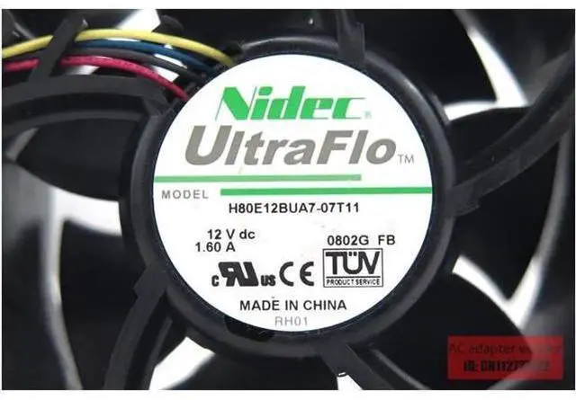 Alt view image 2 of 5 - new Nidec 44x1819 X3610 server cooling fan cooling fan V80E12BGA7-07